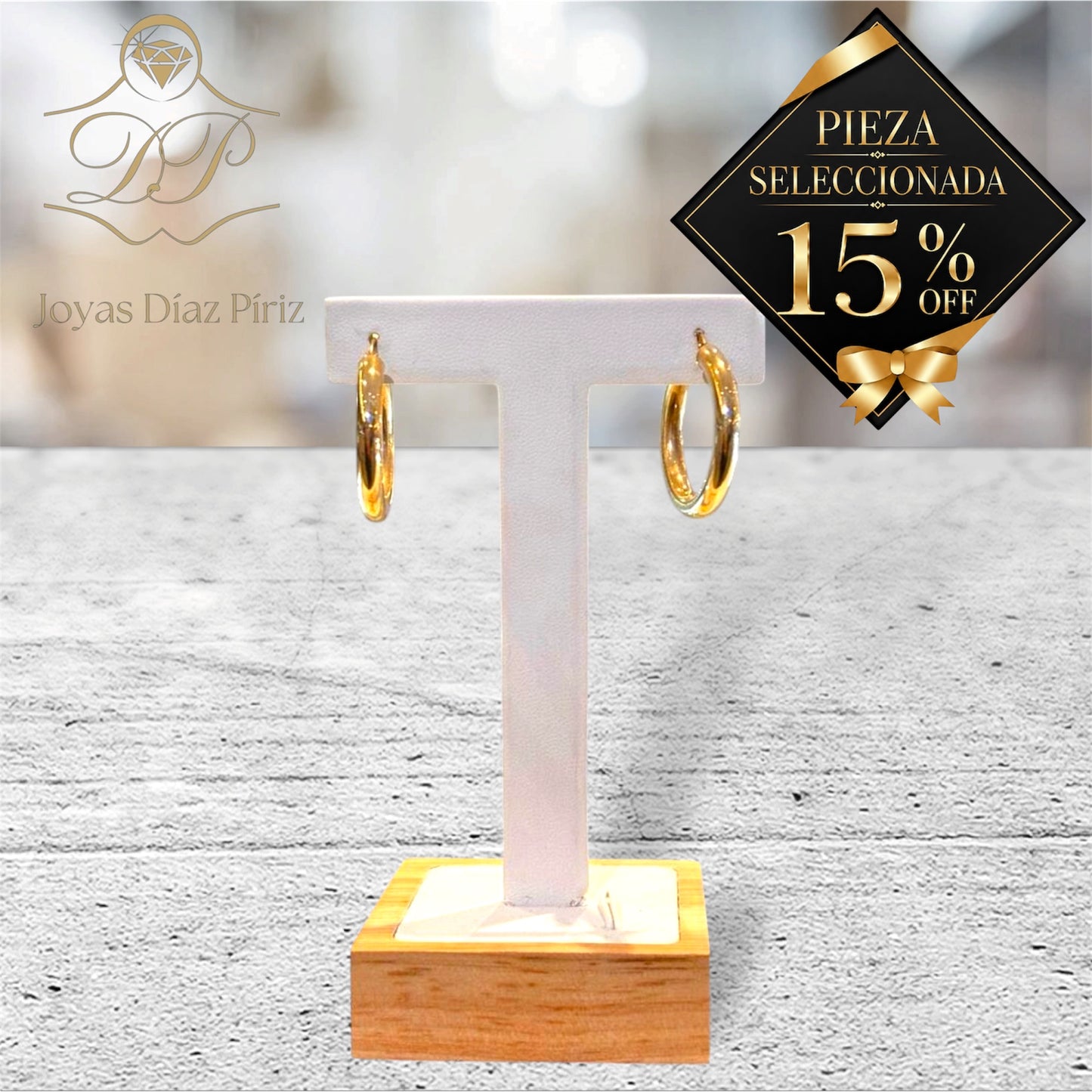 Aros de oro 10k