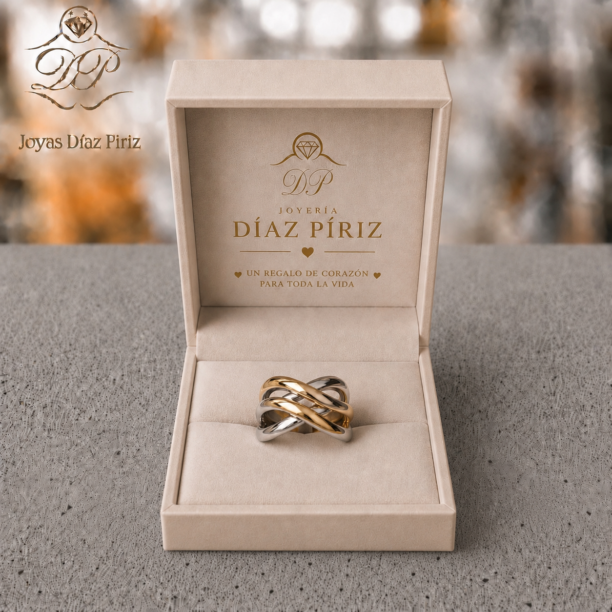 ANILLO PLATA Y ORO