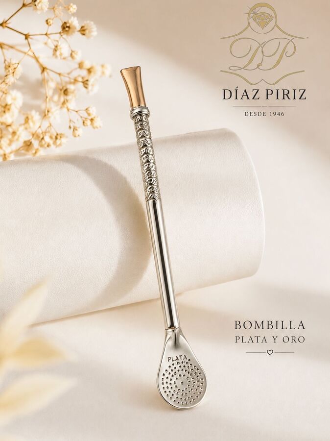 BOMBILLA PLATA Y ORO