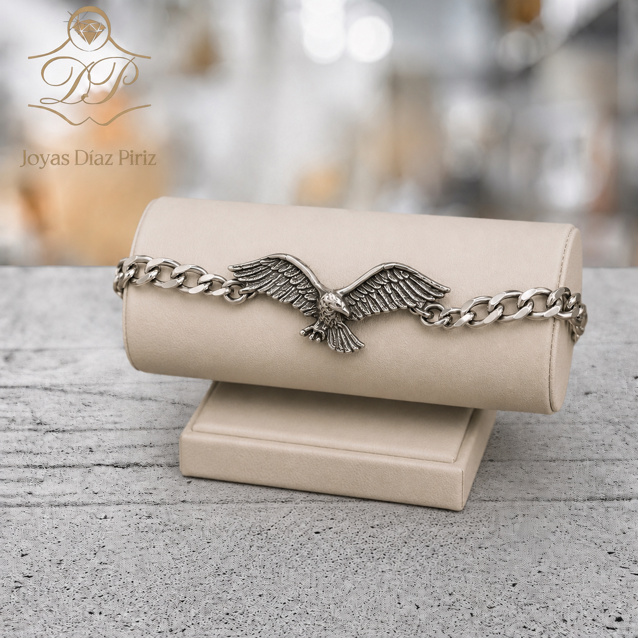 PULSERA AGUILA PLATA
