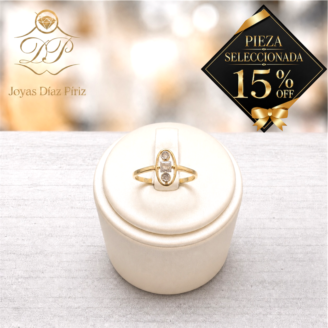 ANILLO ORO 18K OVAL/CORCONIAS