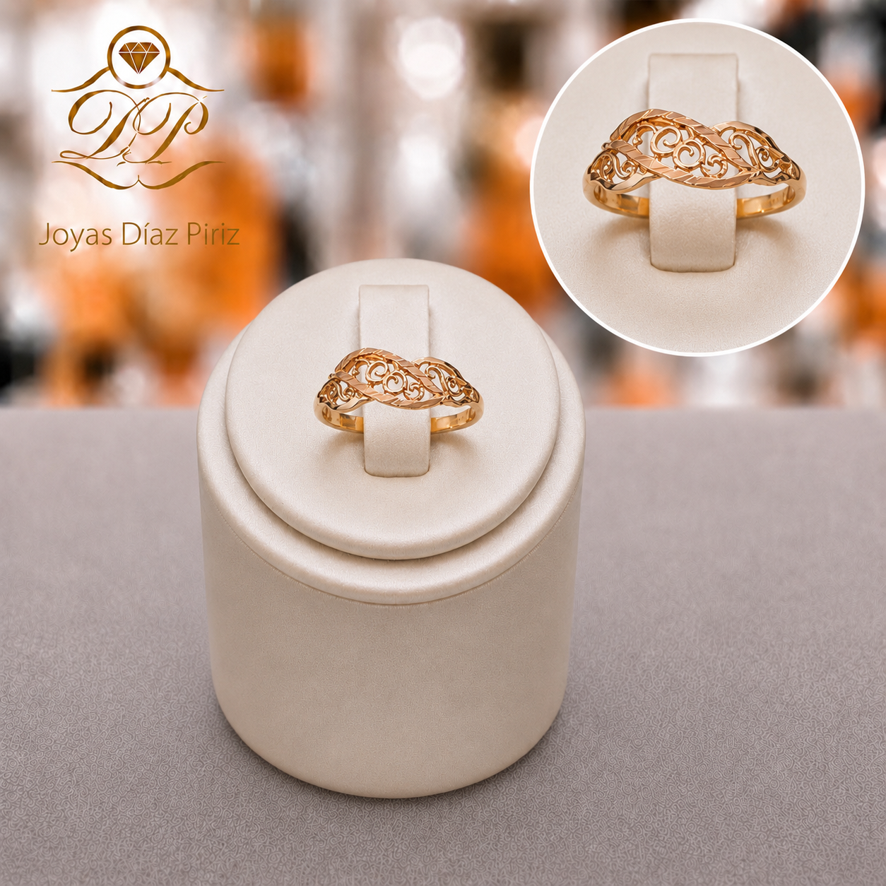 ANILLO ORO CALADO