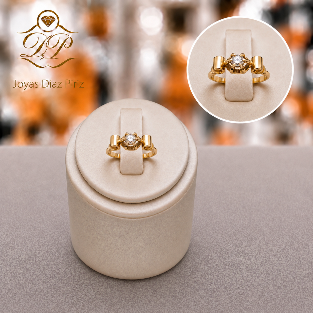 ANILLO ORO 18K CON BRILLANTE
