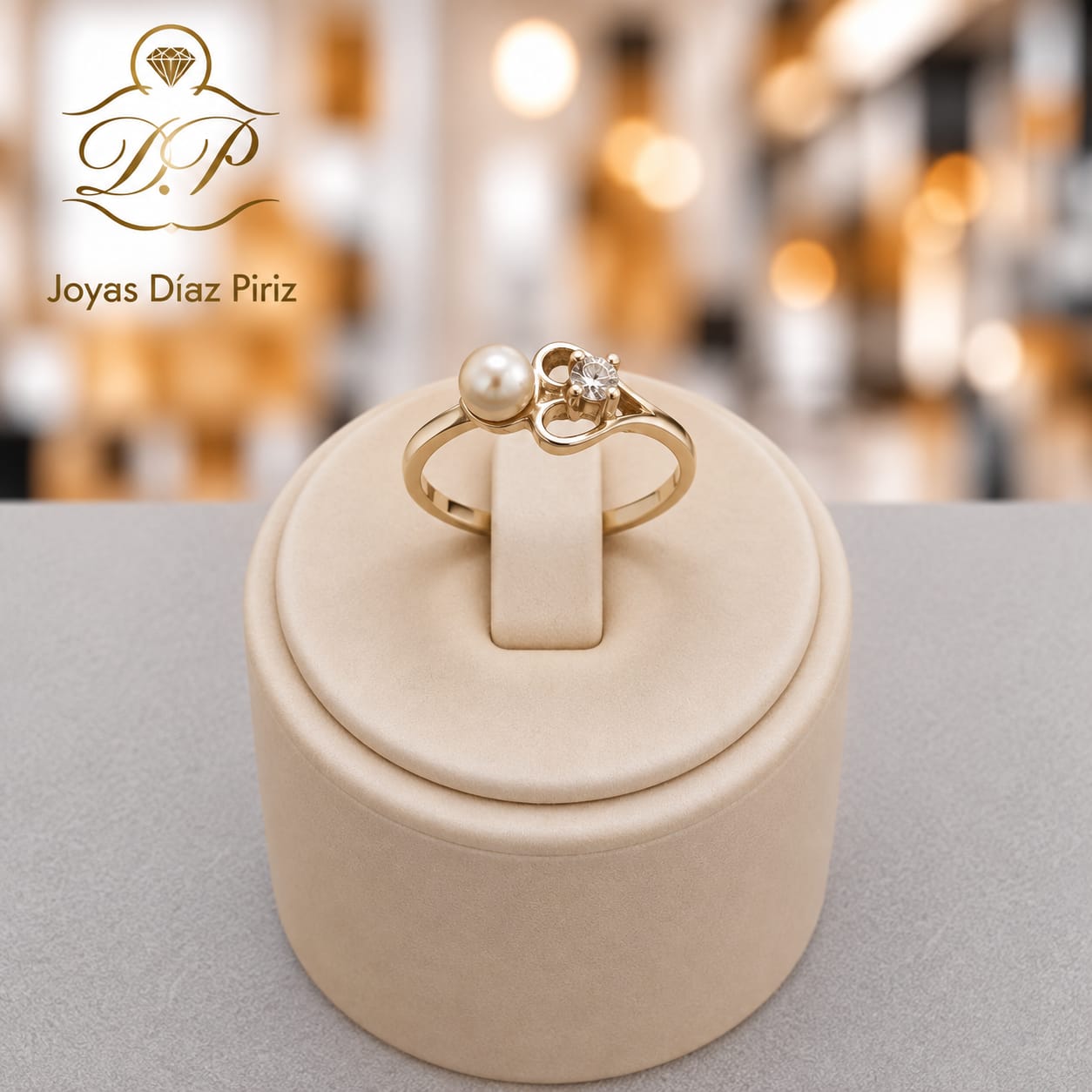 Anillo Oro 10k /Perla de cultivo