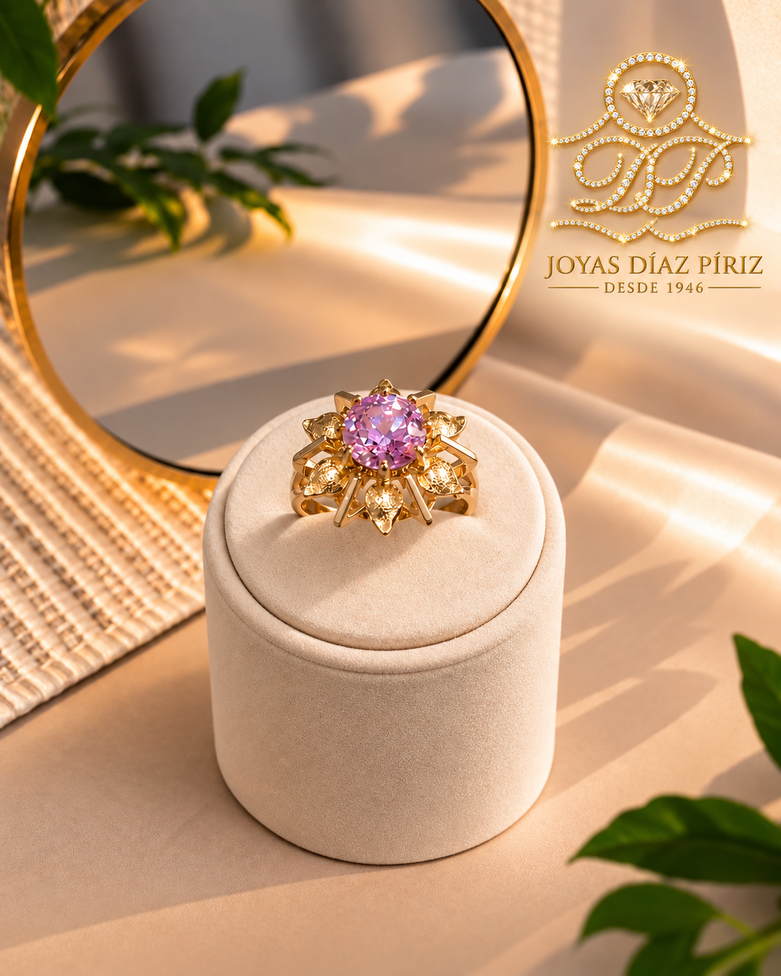 Anillo Flor oro 18Kts