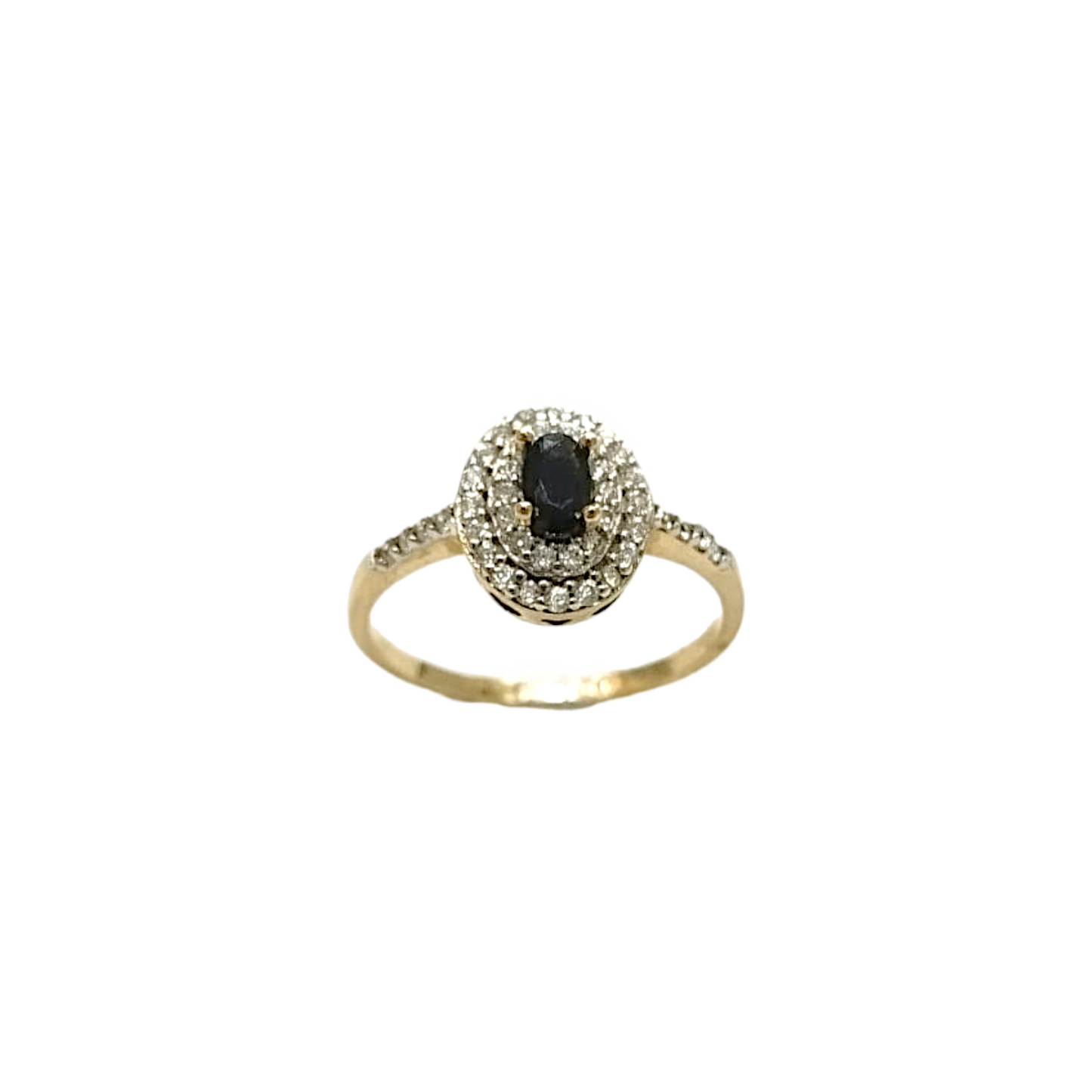 Anillo Oro 10kts Circonias