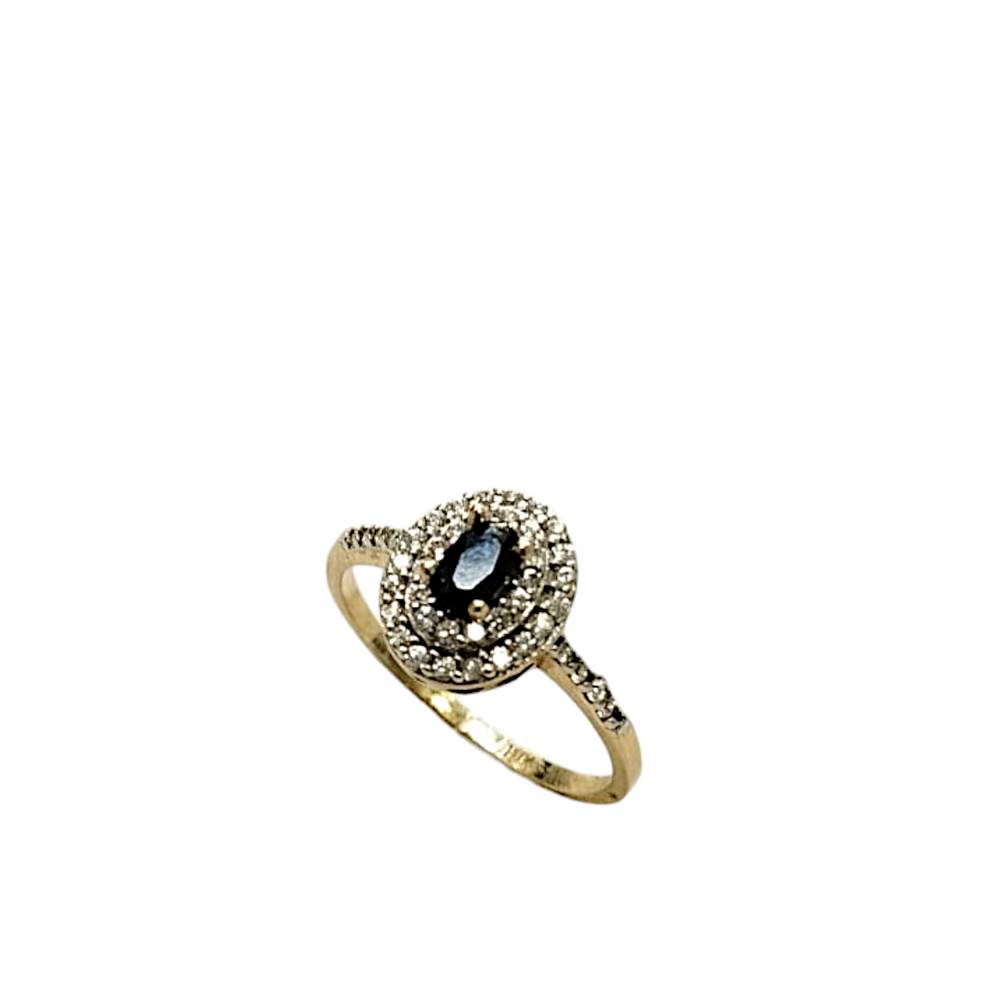 Anillo Oro 10kts Circonias