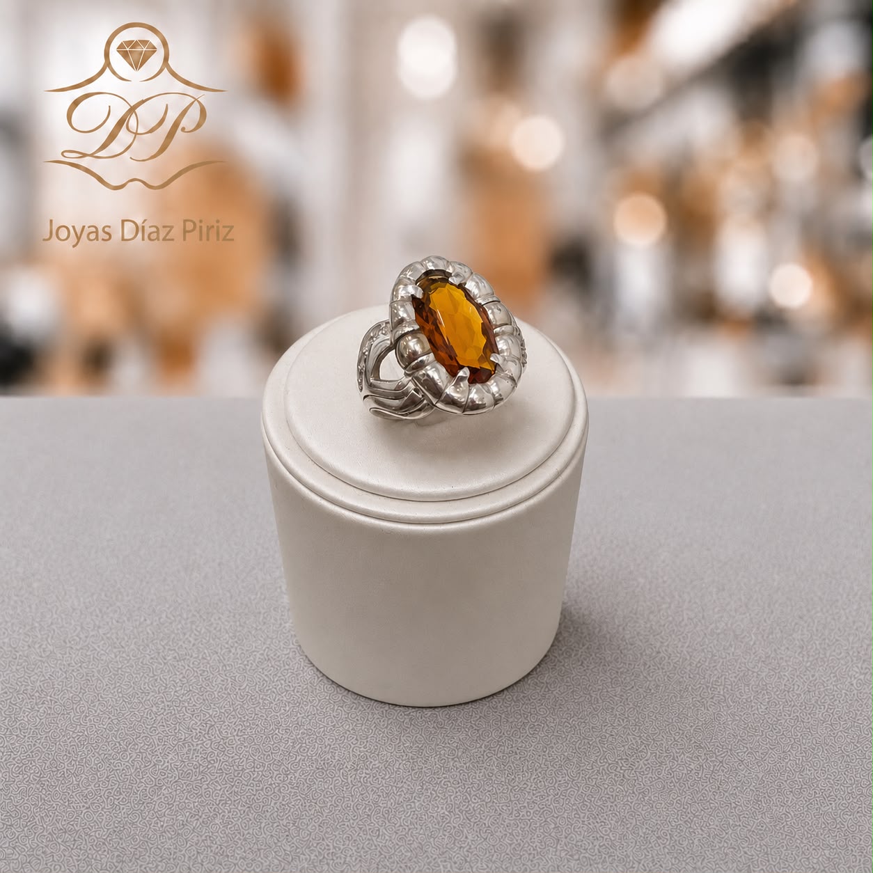 ANILLO PLATA / TOPACIO