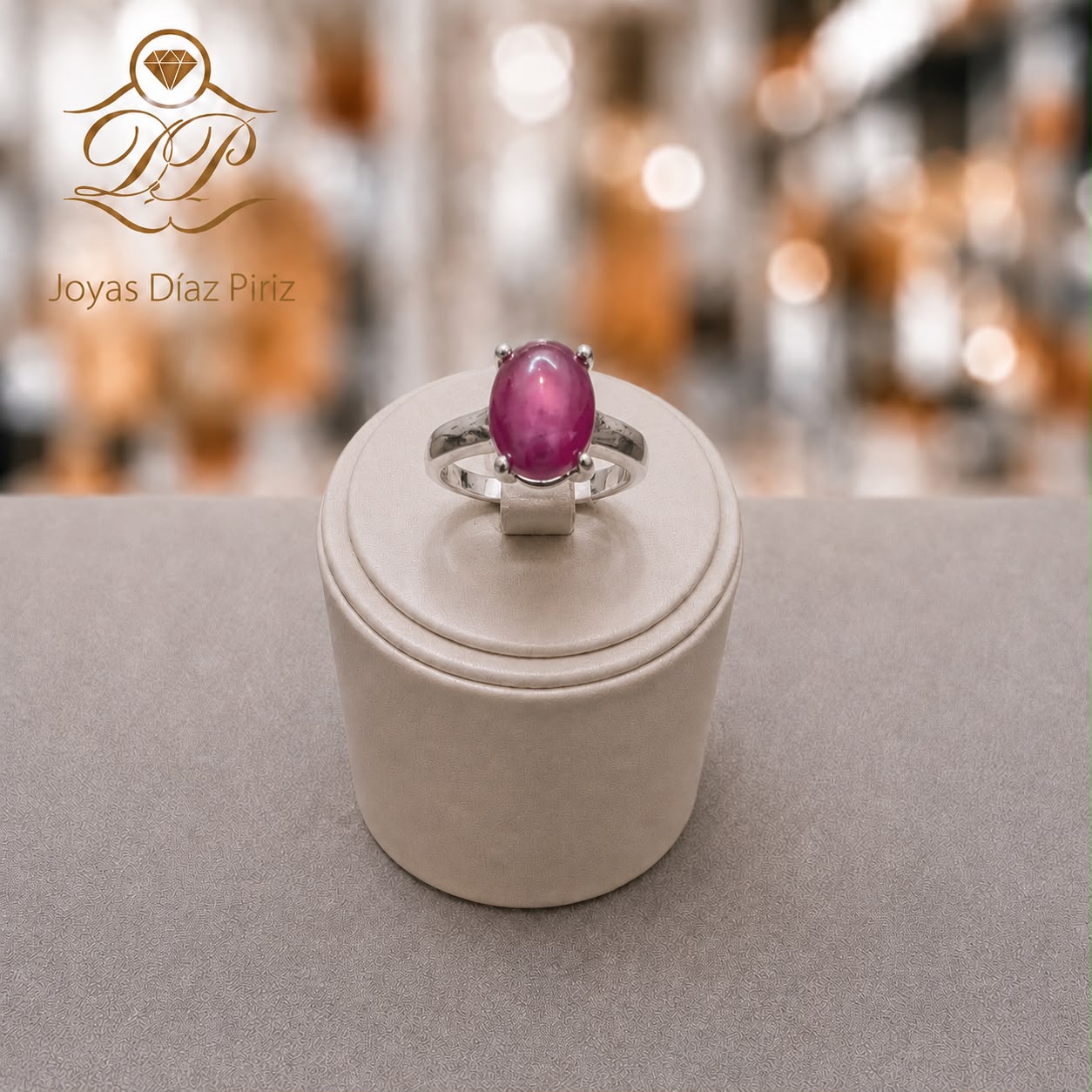 ANILLO PLATA /RAIZ DE RUBI