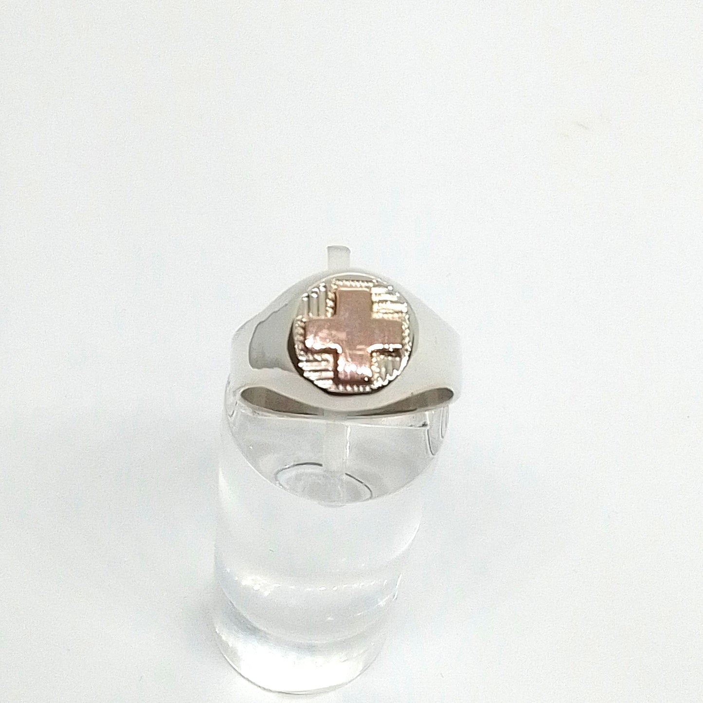 Anillo Plata y Oro Enfermería