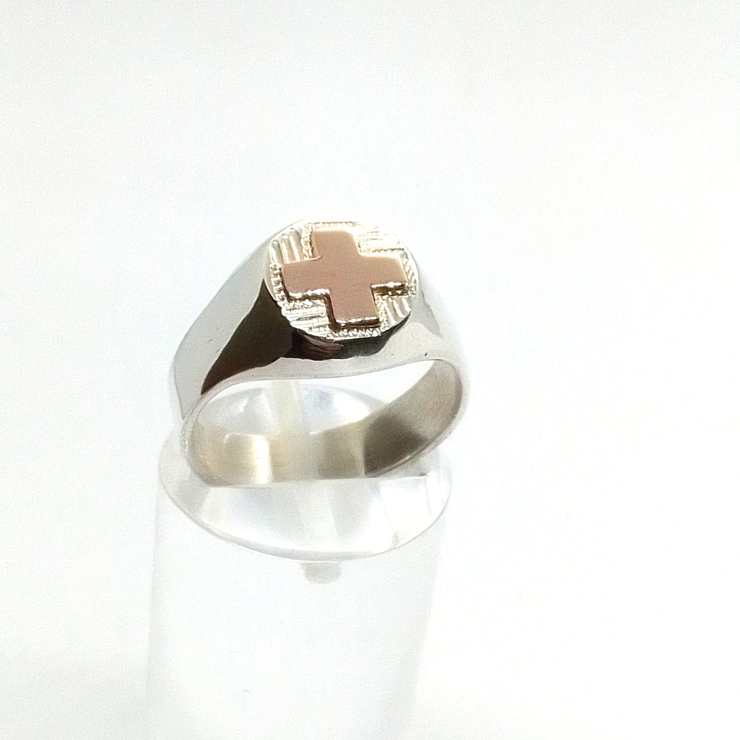 Anillo Plata y Oro Enfermería