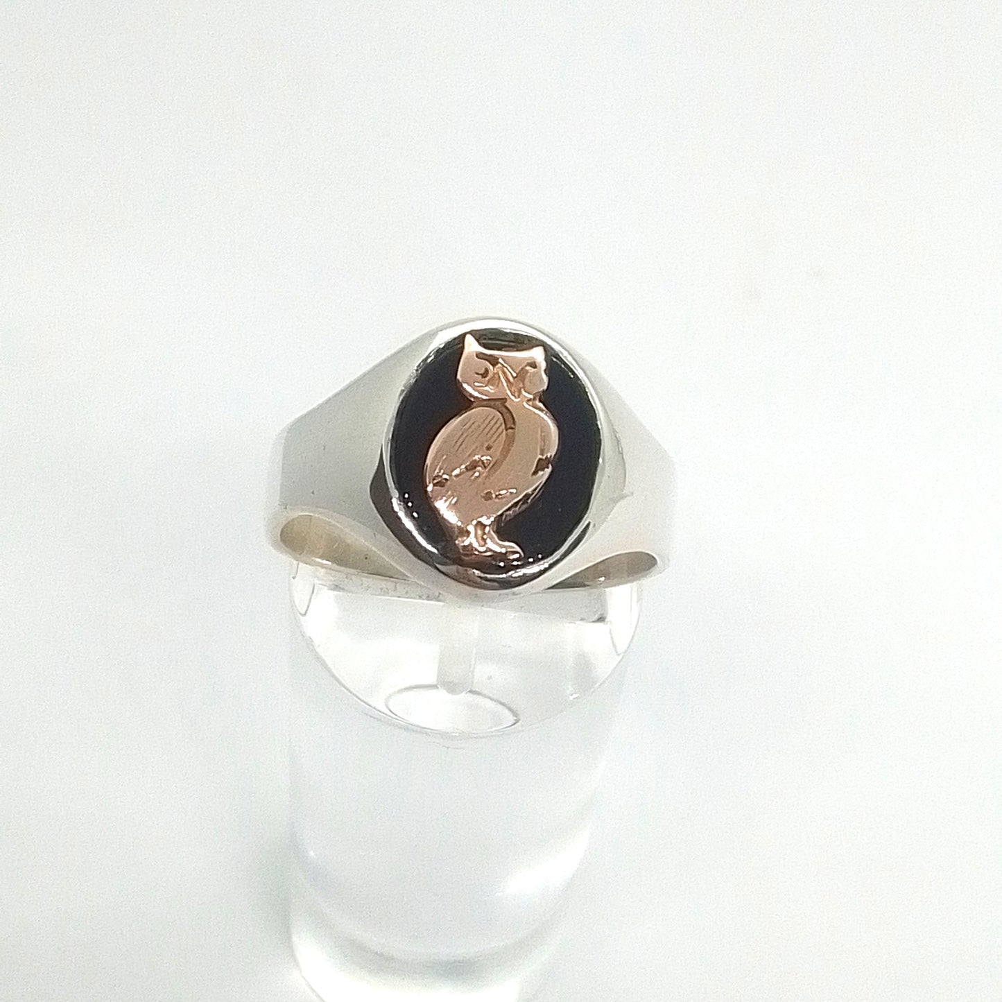 Sello de Plata y Oro oval con Onix (Profesor )