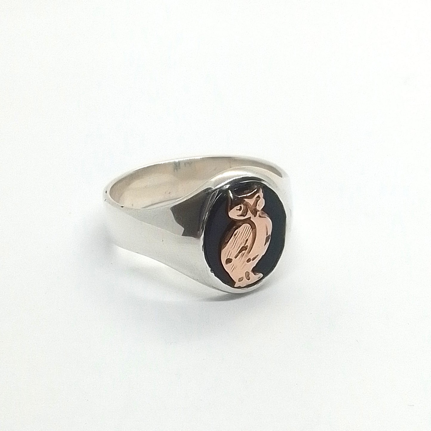 Sello de Plata y Oro oval con Onix (Profesor )