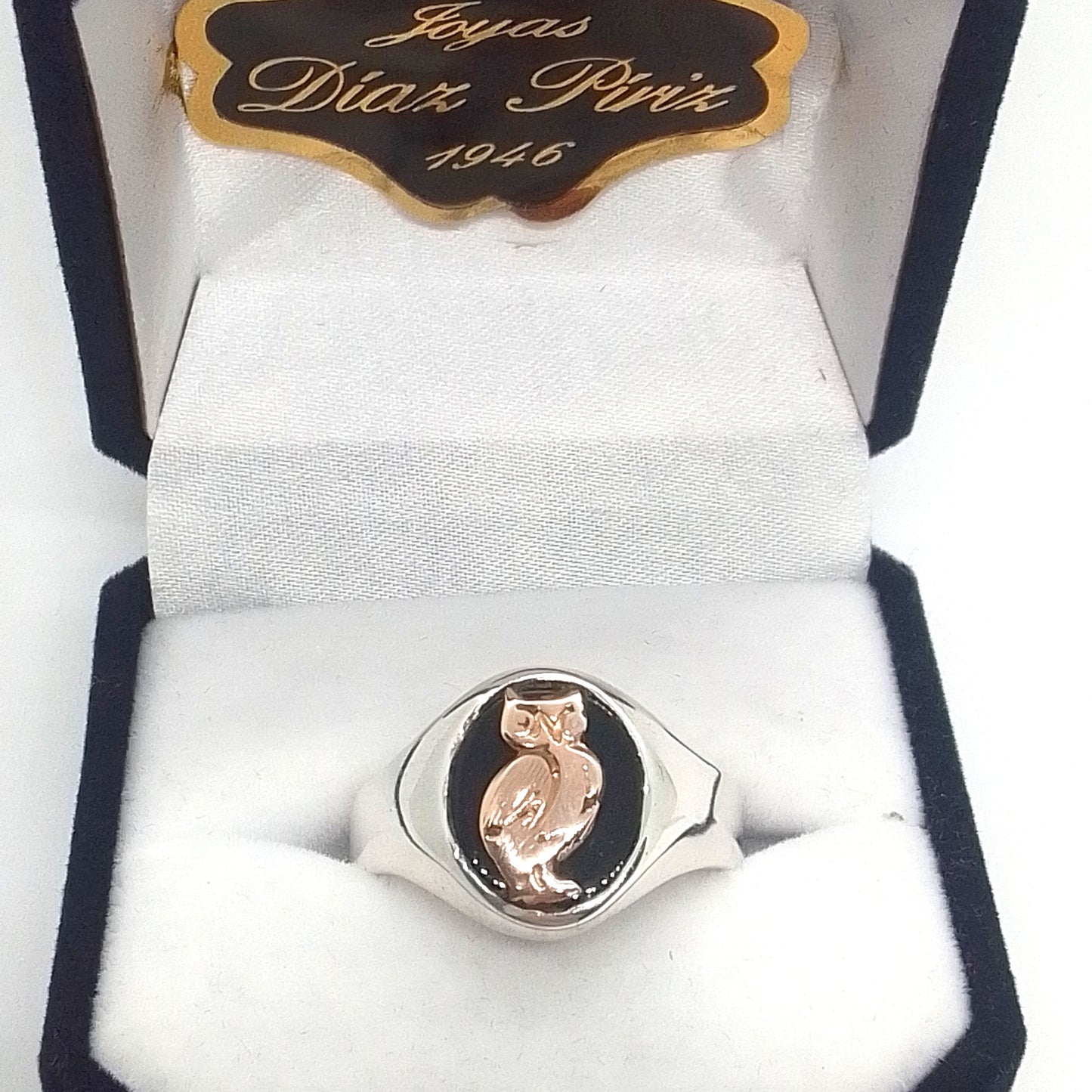 Sello de Plata y Oro oval con Onix (Profesor )