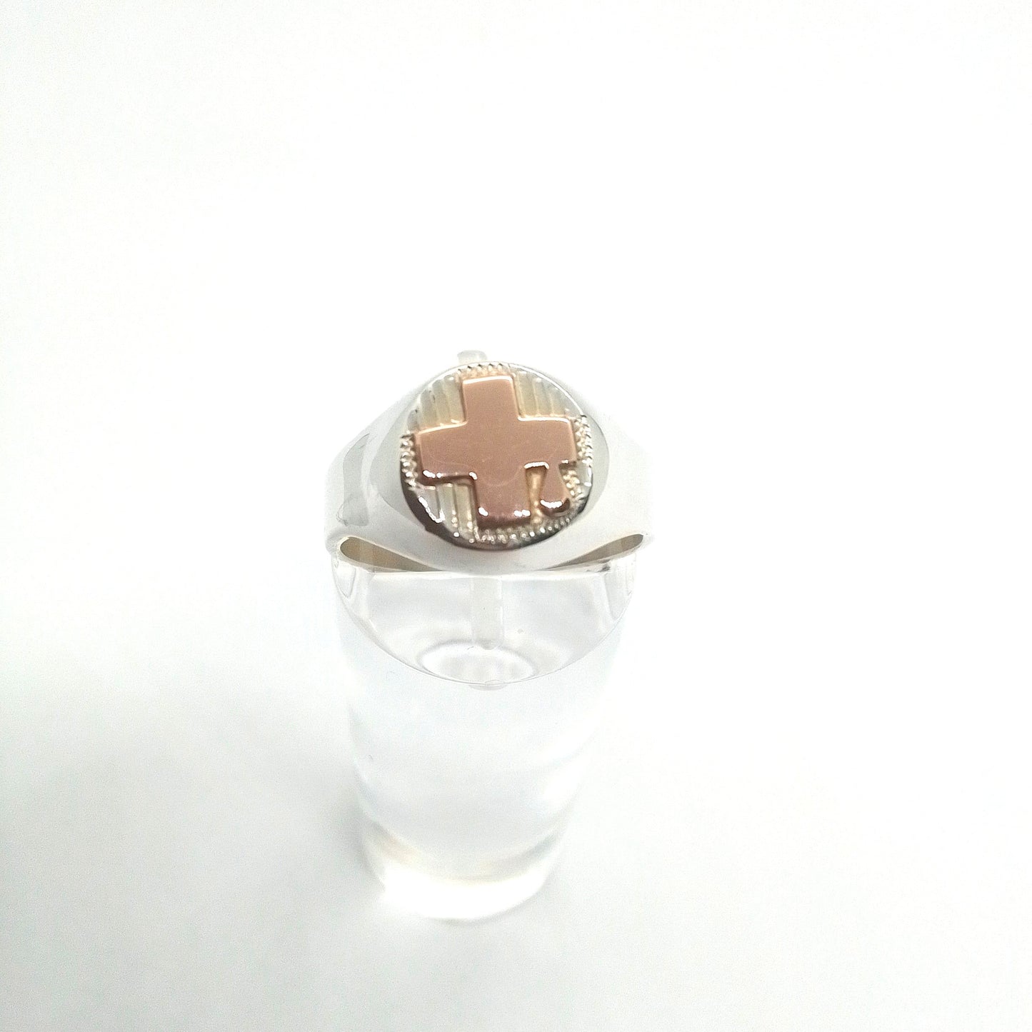 Anillo Plata y Oro Auxiliar de Servicio