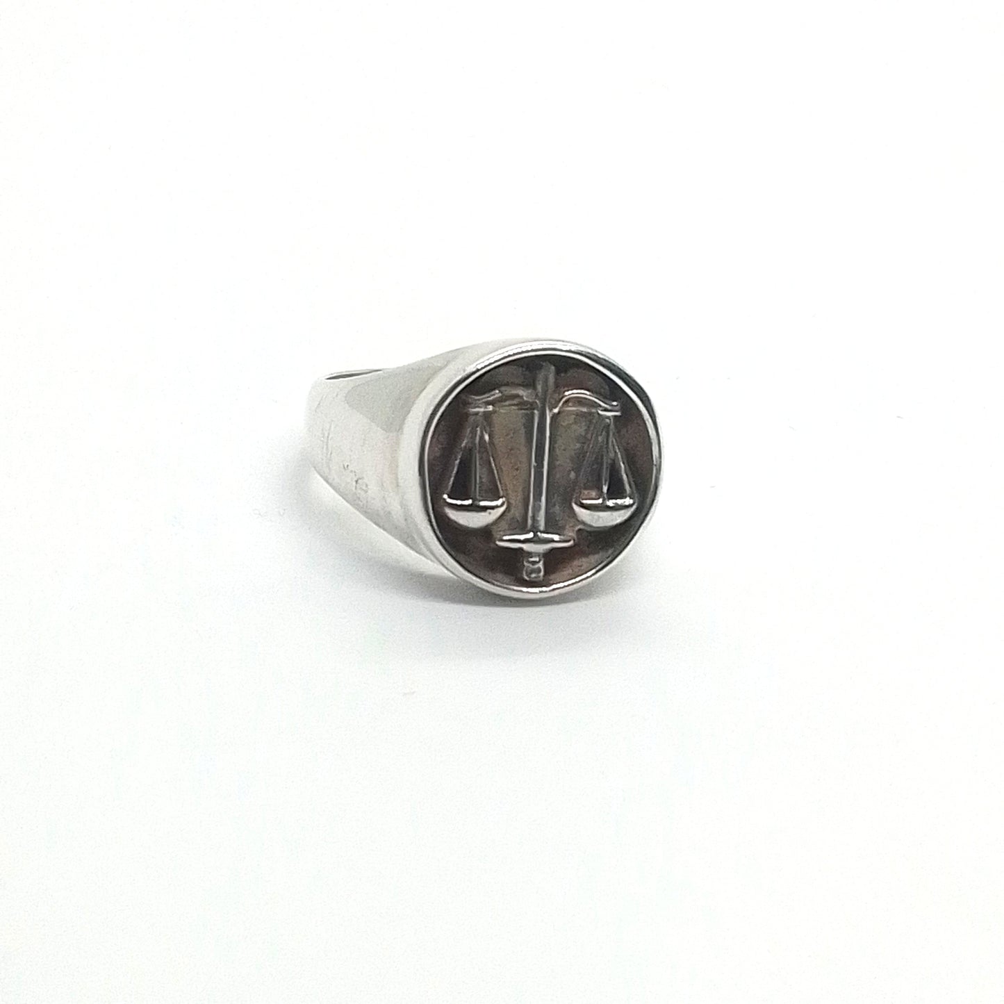 Anillo En Plata simbolo Abogado