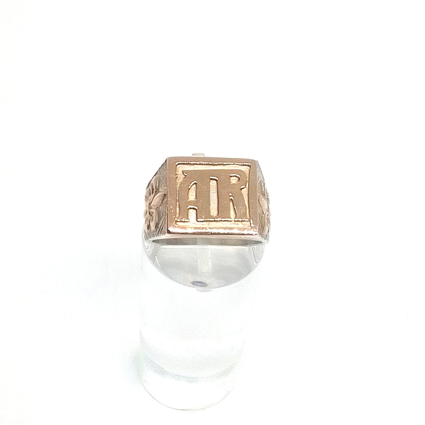 Sello Plata y Oro completo con iniciales mesa Cuadrada
