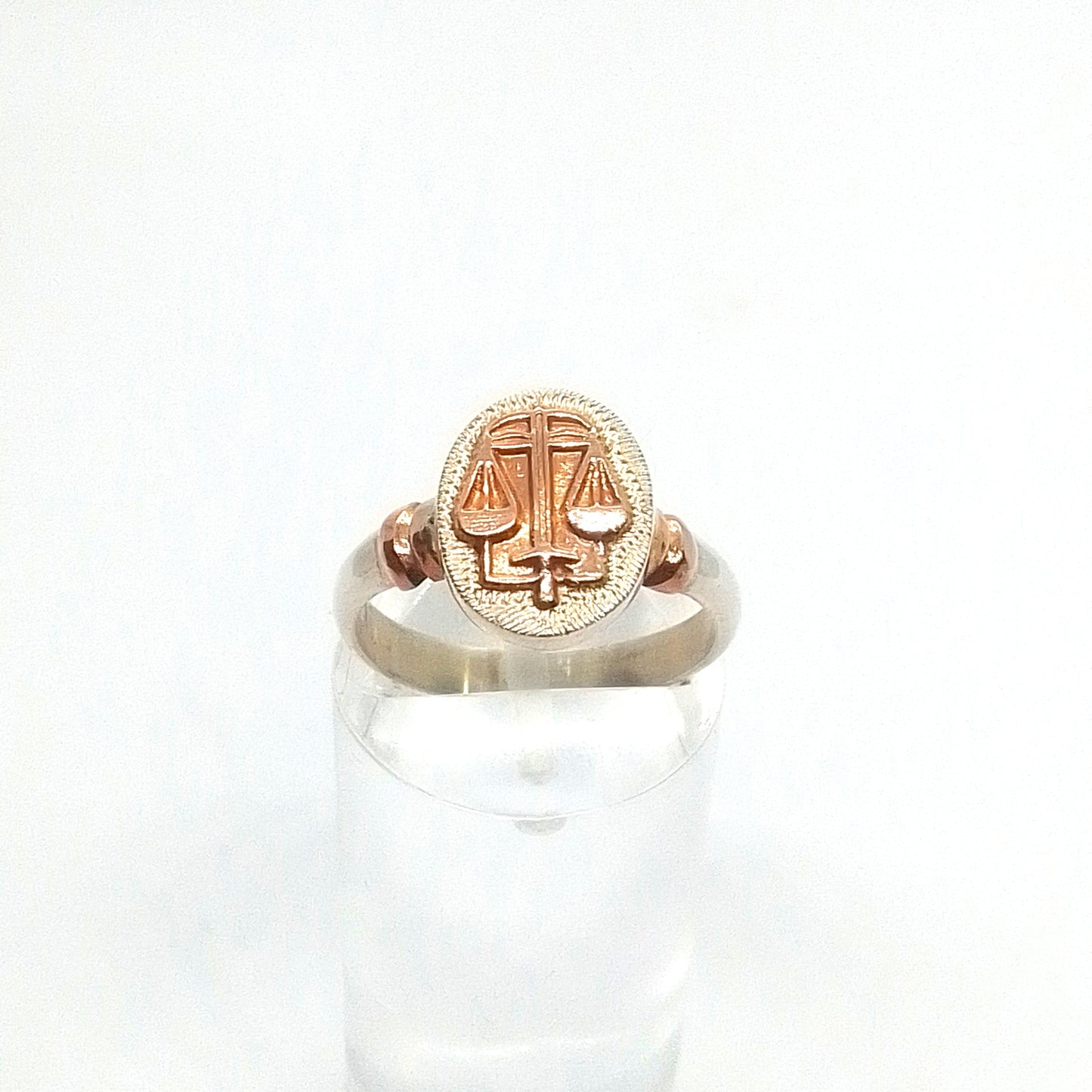 Anillo Plata y Oro Abogado