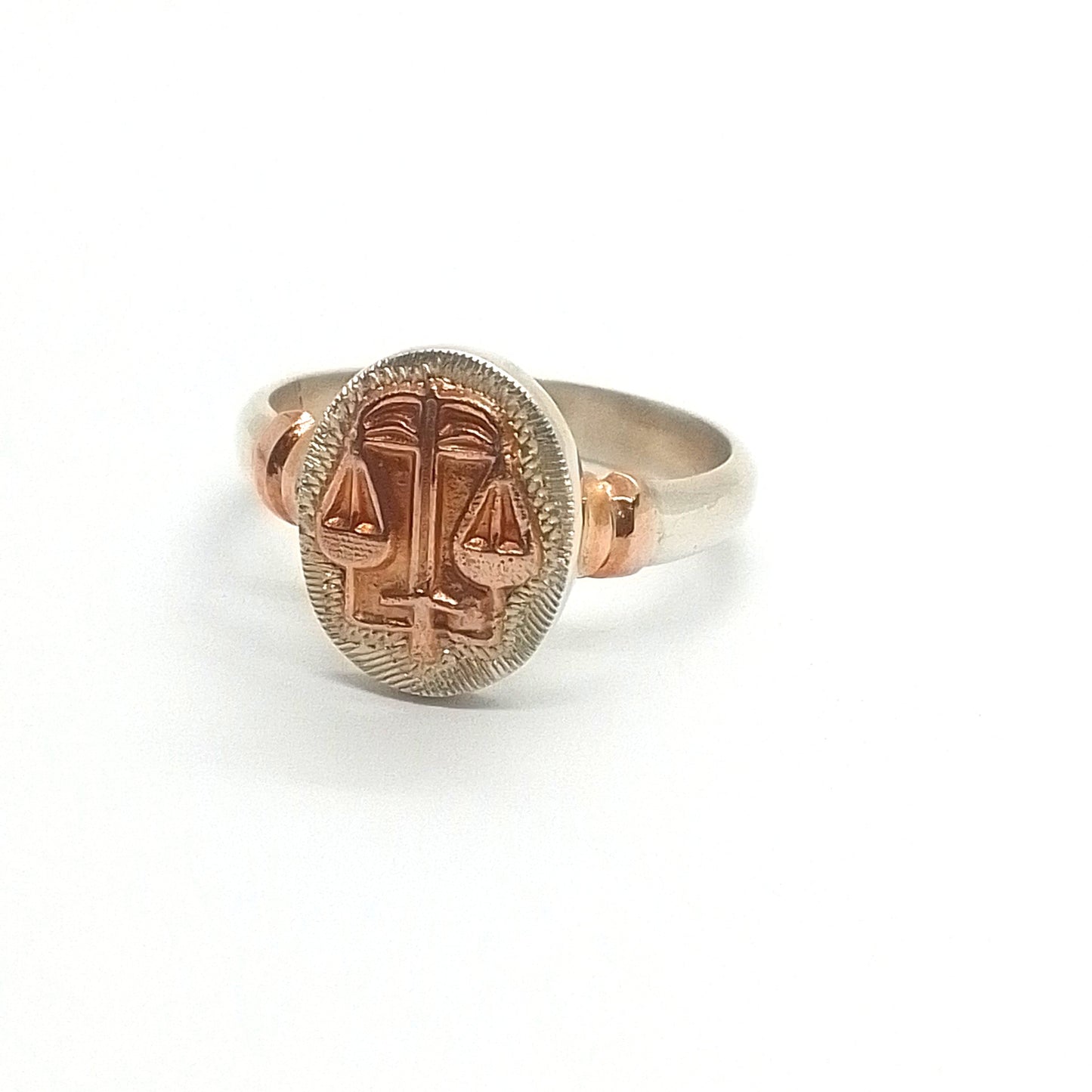 Anillo Plata y Oro Abogado