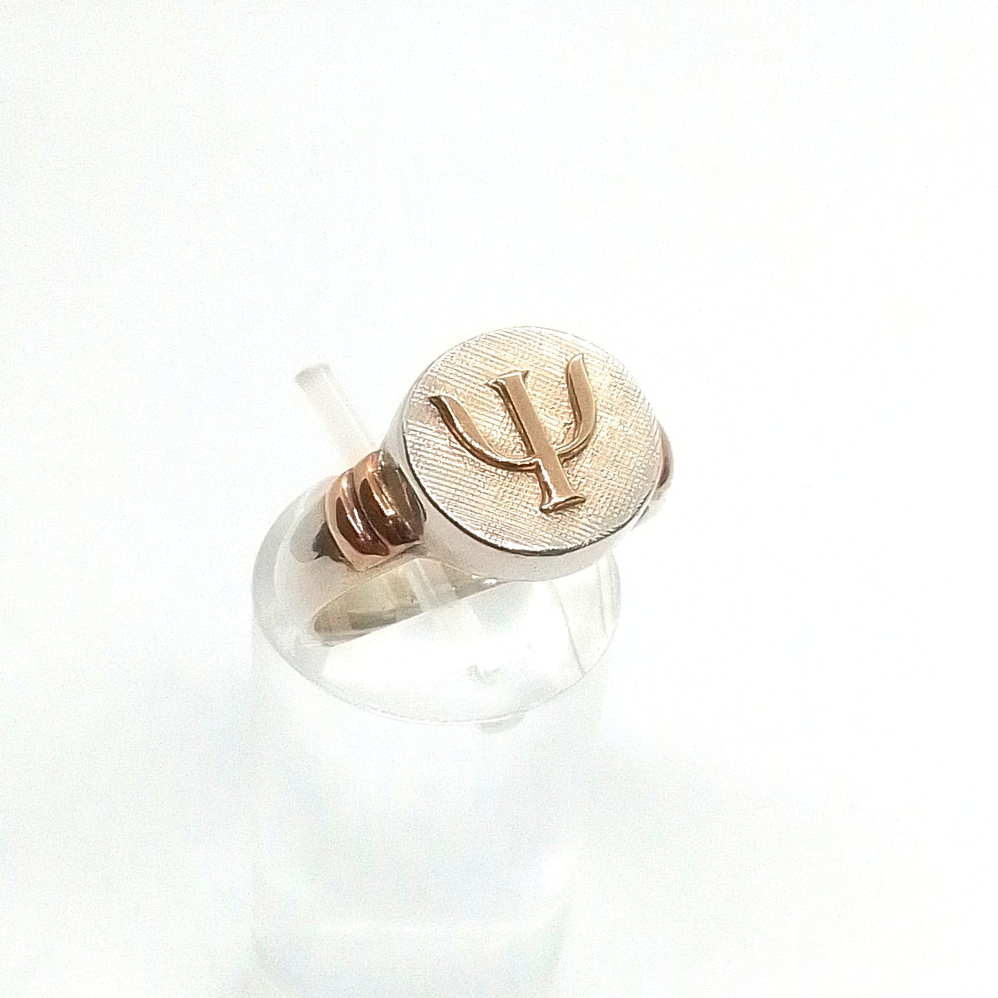 Anillo Plata y Oro Pisicologia