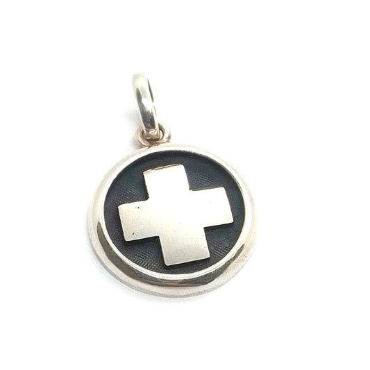 Medalla Plata Símbolo Enfermería