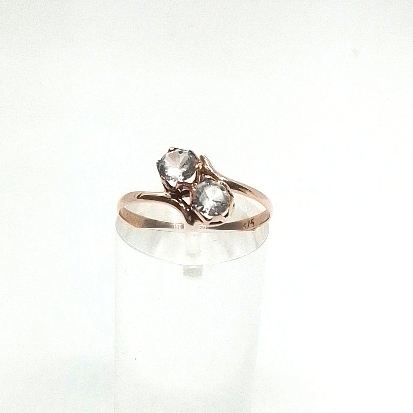 Anillo Oro Estilo Pellizco Engarce 6 puntas