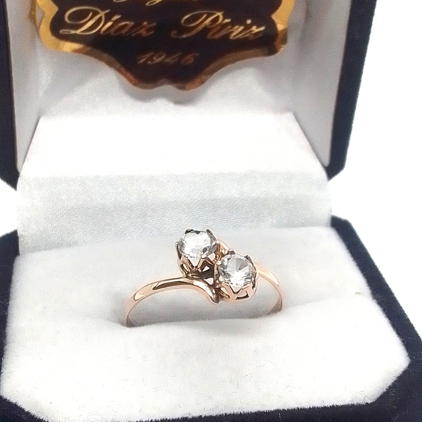 Anillo Oro Estilo Pellizco Engarce 6 puntas