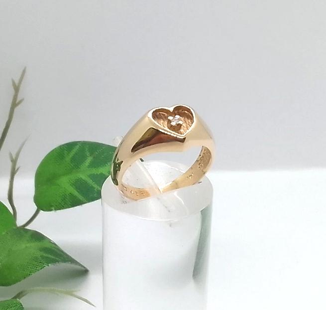 Anillo Oro 14K con Brillante