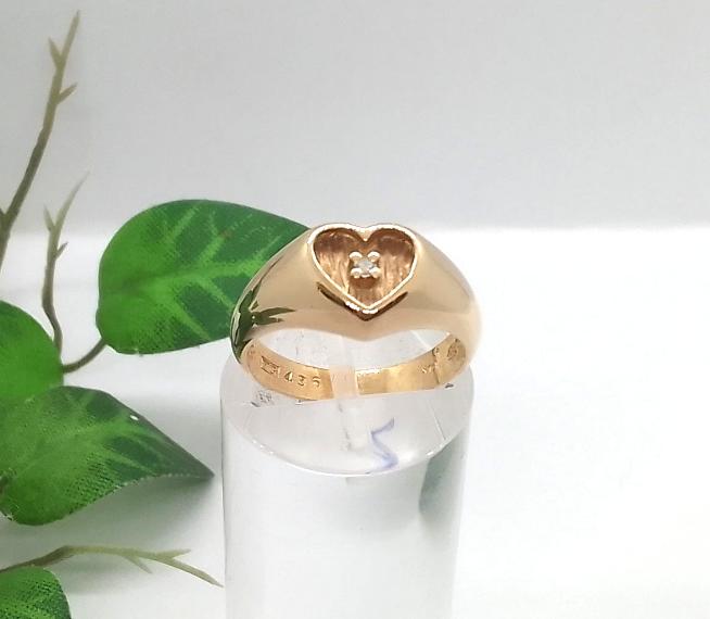 Anillo Oro 14K con Brillante