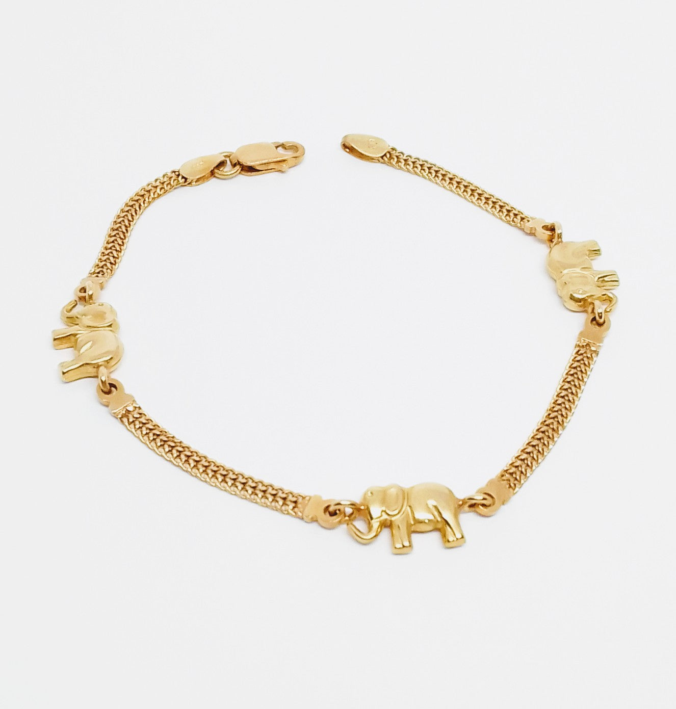 Pulsera Oro 18kt con Elefantes