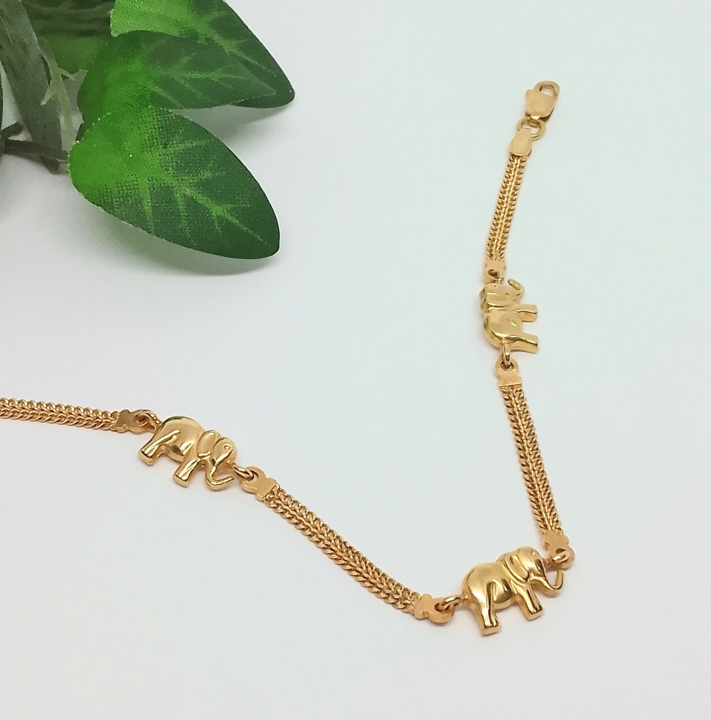 Pulsera Oro 18kt con Elefantes