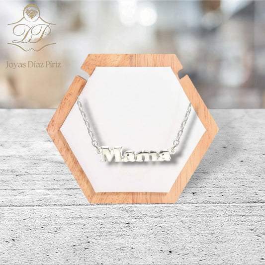 Conjunto Nombre calado en plata