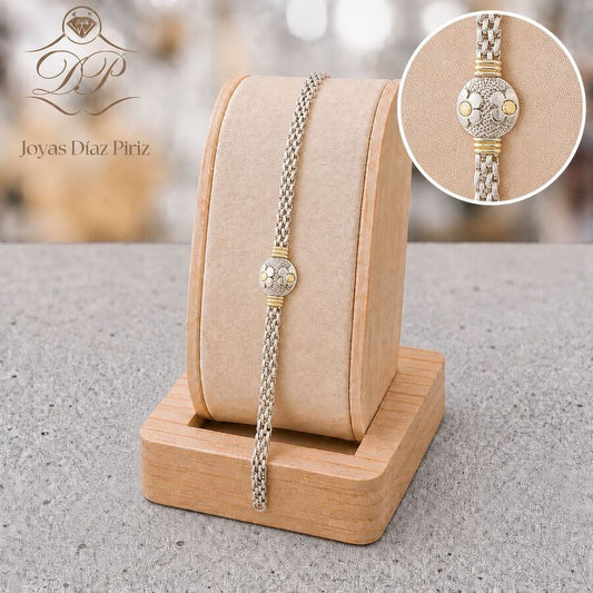 PULSERA PLATA Y ORO CG