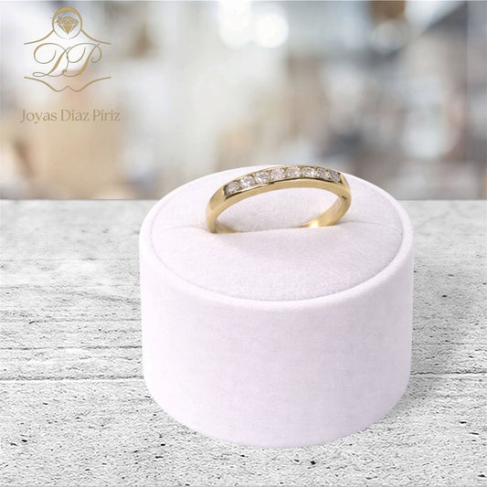 Anillo oro 10Kts medio son fin
