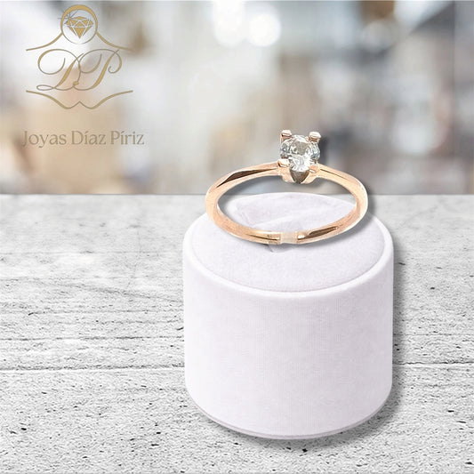Cintillo Oro Circonia blanca