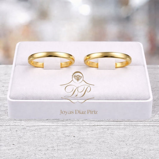 Alianzas oro 3mm cinta