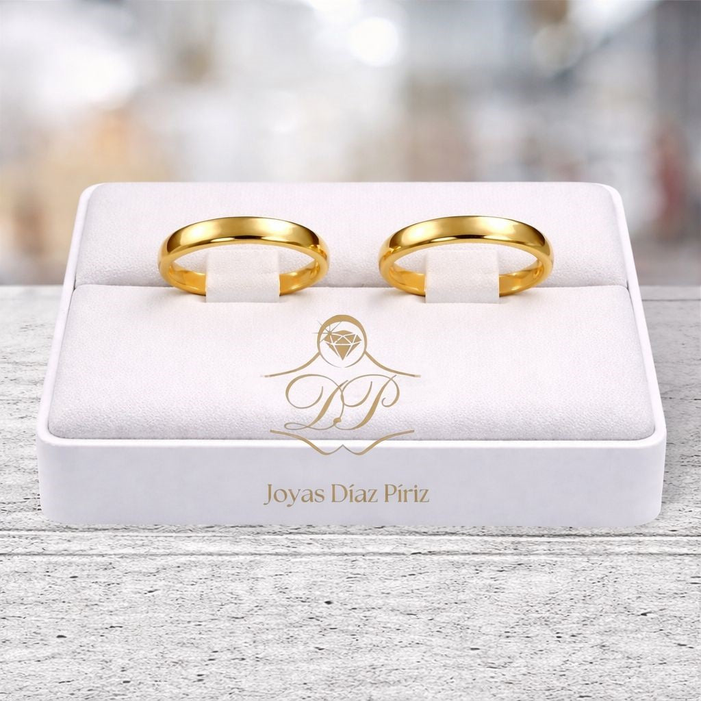 Alianzas oro 4mm bombe