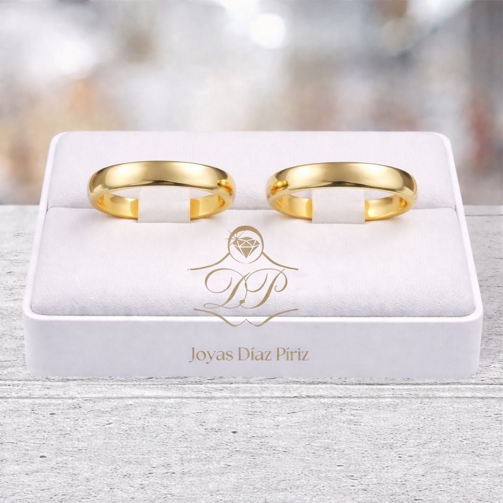 Alianzas oro 4mm cinta