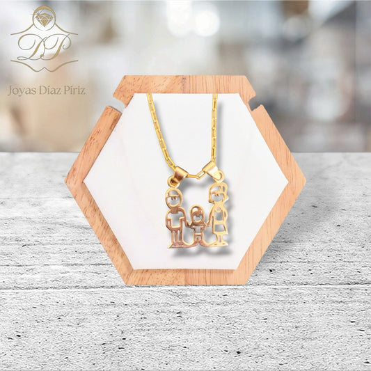 Conjunto oro Nombres calados