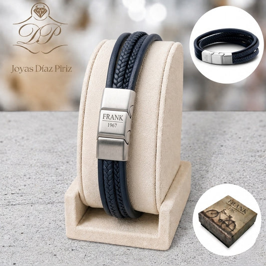 Pulsera multihilo de cuero