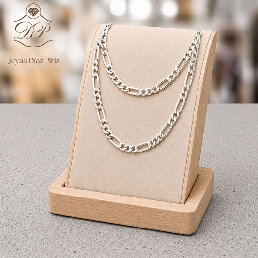 CADENA PLATA GRUMET PE 70cm