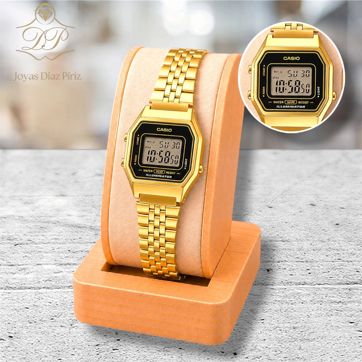 Reloj Casio Digital/Dorado