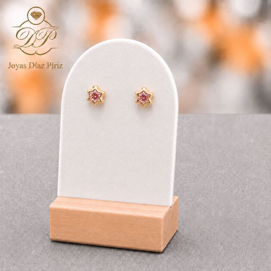 ABRIDOR ORO 18K ESTRELLA/CIRCONIA