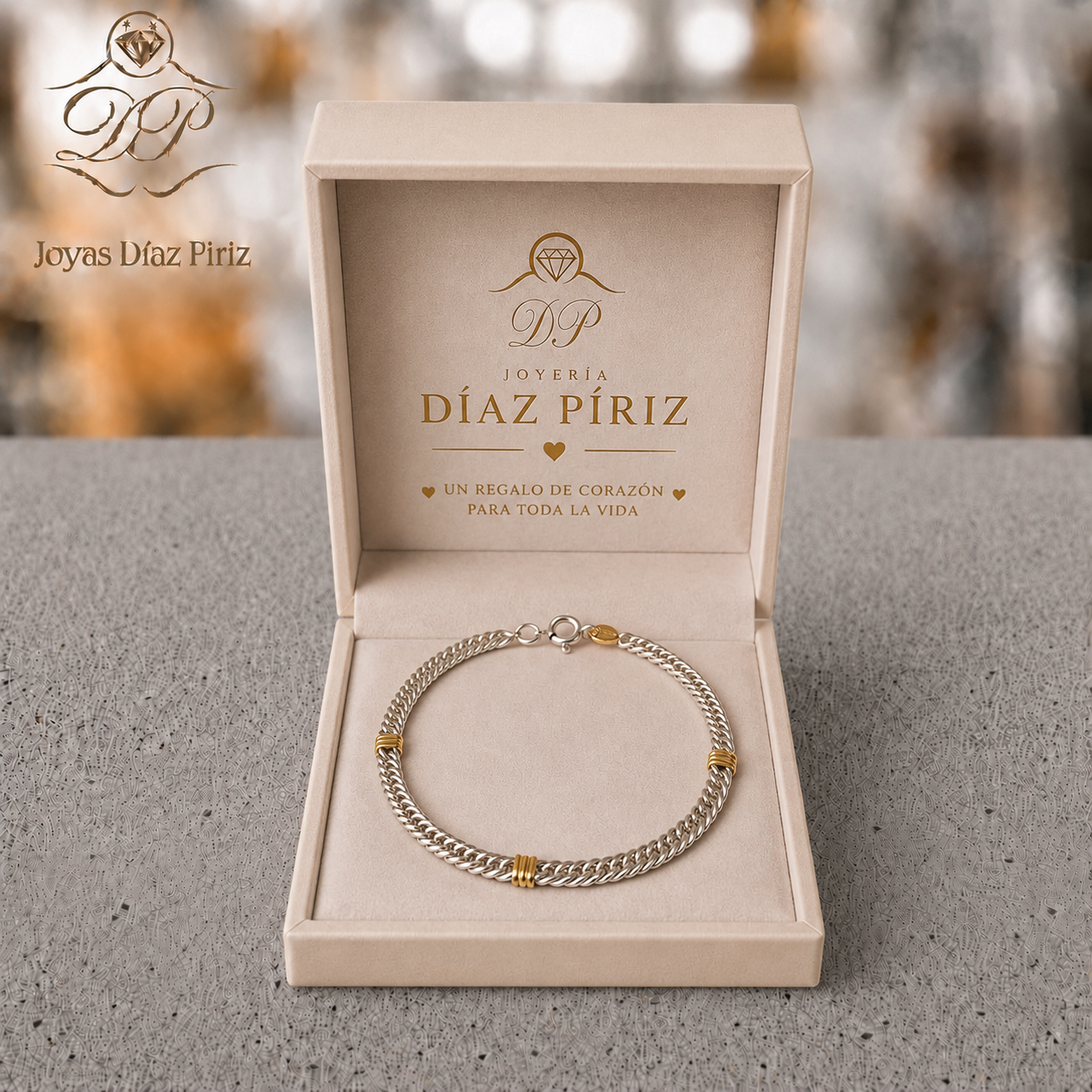 PULSERA PLATA Y ORO