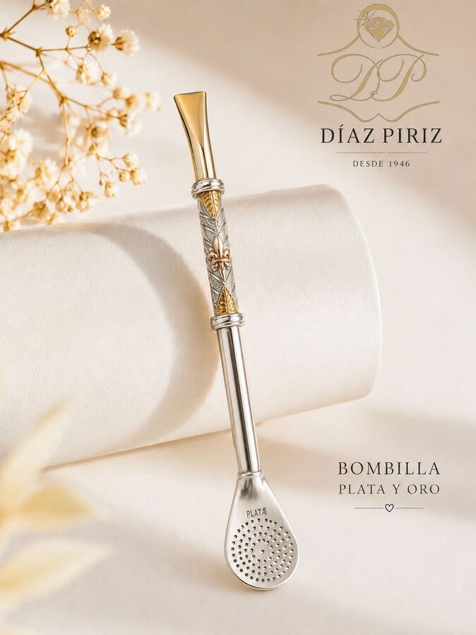 BOMBILLA PLATA Y ORO