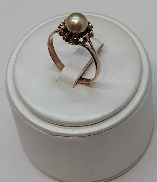 ANILLO ORO CON PERLA