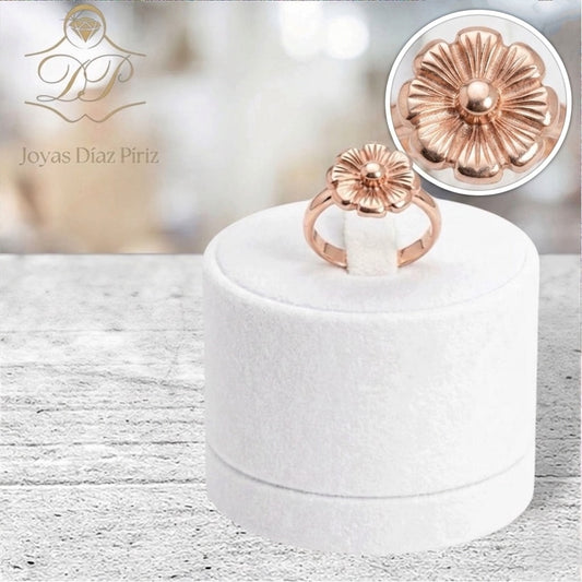 Anillo de oro Flor