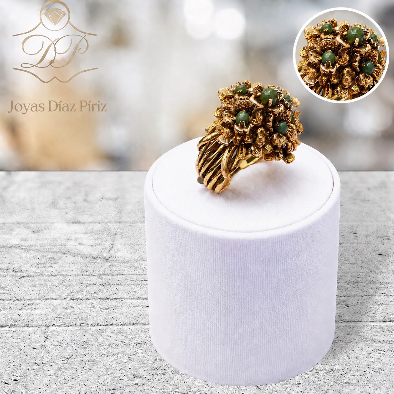 ANILLO ORO FLORES