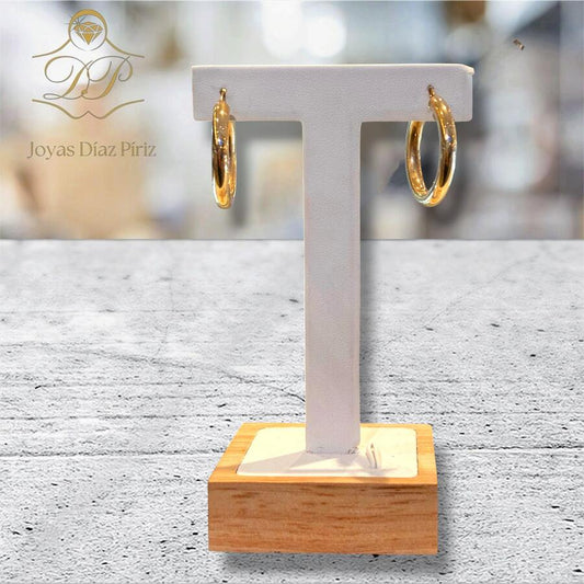 Aros de oro 10k
