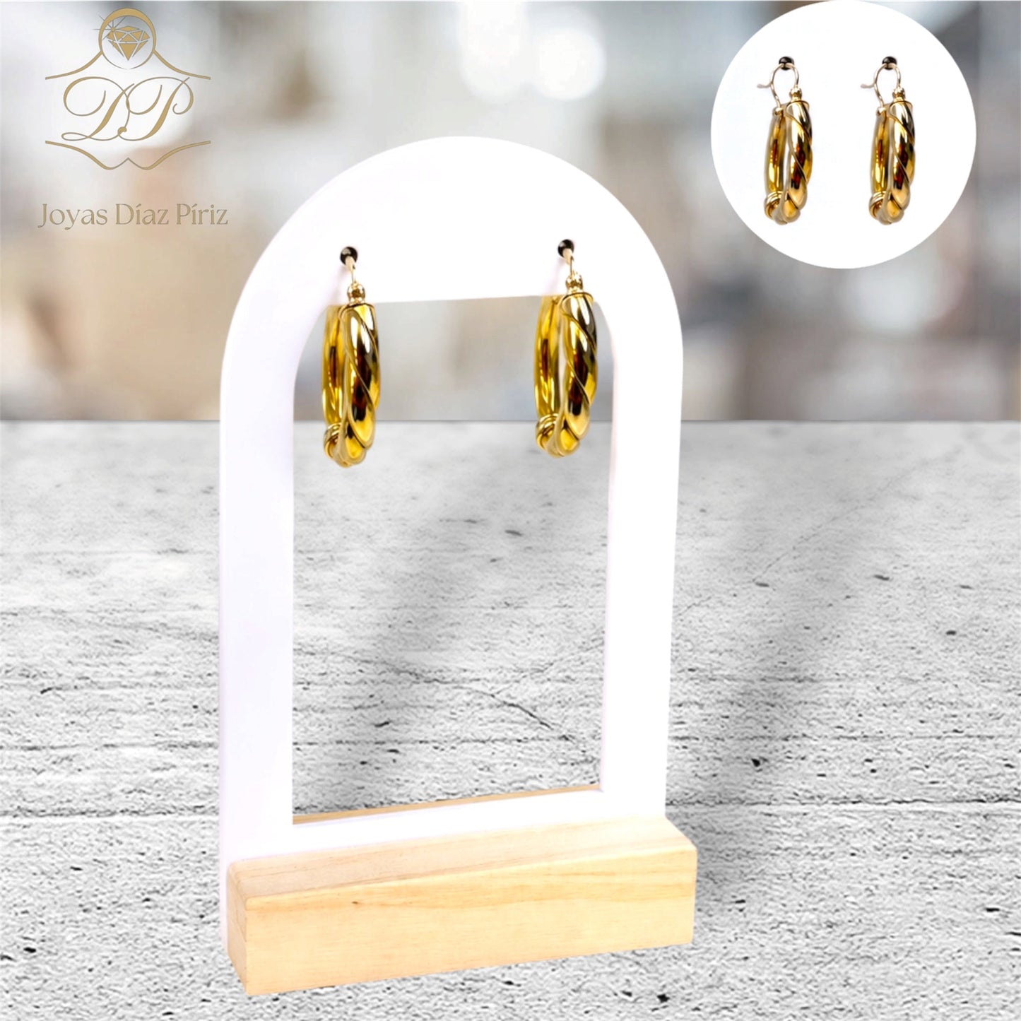 Caravanas Aros de oro torneados
